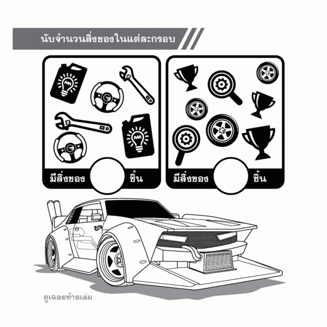 Hot Wheels Carry Coloring Book Set ระบายสีและเกมฝึกทักษะ NO LIMITS + สีไม้